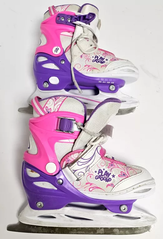 PLAYGROUND DZIECIĘCE ŁYŻWY FIGUROWE Z REGULACJĄ ROZMIARU 30-33