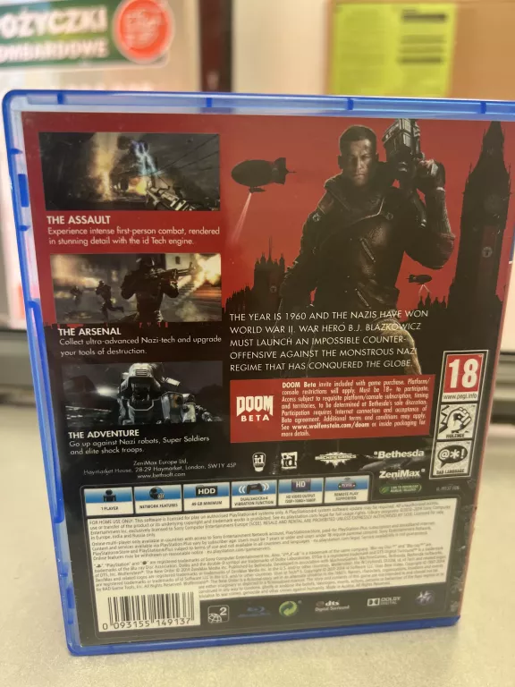 WOLFENSTEIN THE NEW ORDER PS4