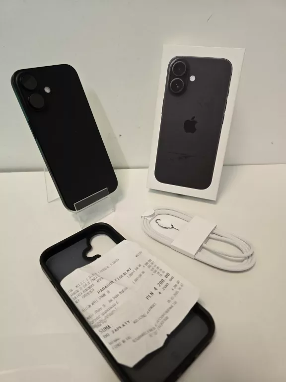 TELEFON  IPHONE 16 256 GB KOMPLET/GWARANCJA