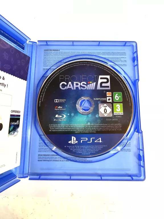 PS4 PROJECT CARS 2