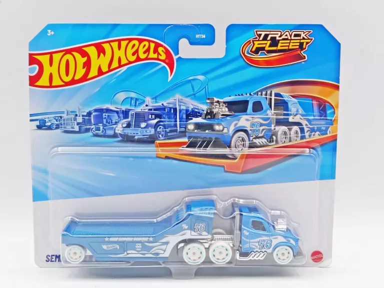 HOT WHEELS TRACK FLEET AUTKO TRANSPORTER SEMI RODGER DODGER HVF03