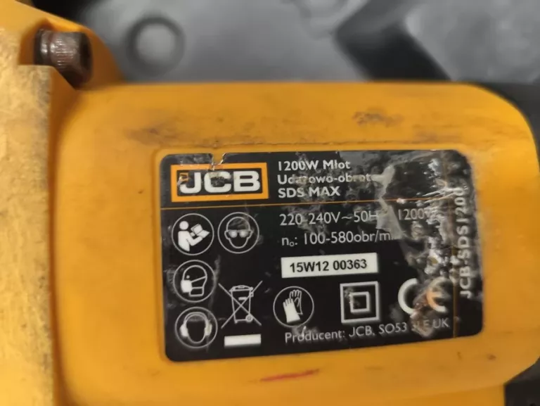 MŁOT UDAROWY JCB SDS MAX 1200 W