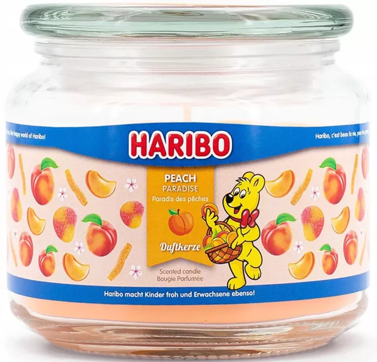 HARIBO ŚWIECA ZAPACHOWA ZAPACH BRZOSKWINI 300G