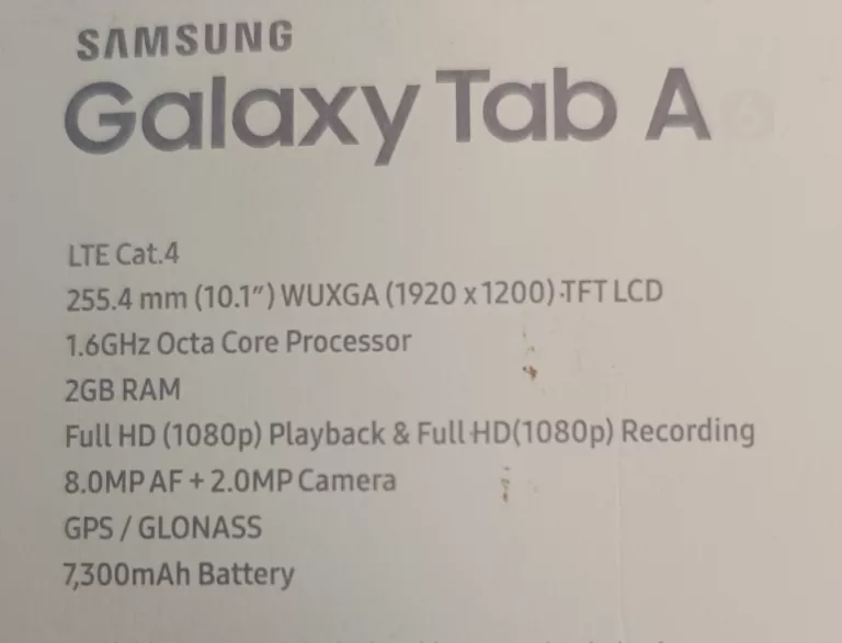 TABLET SAMSUNG GALAXY TAB A SM-T585 2GB RAM LTE KOMPLET