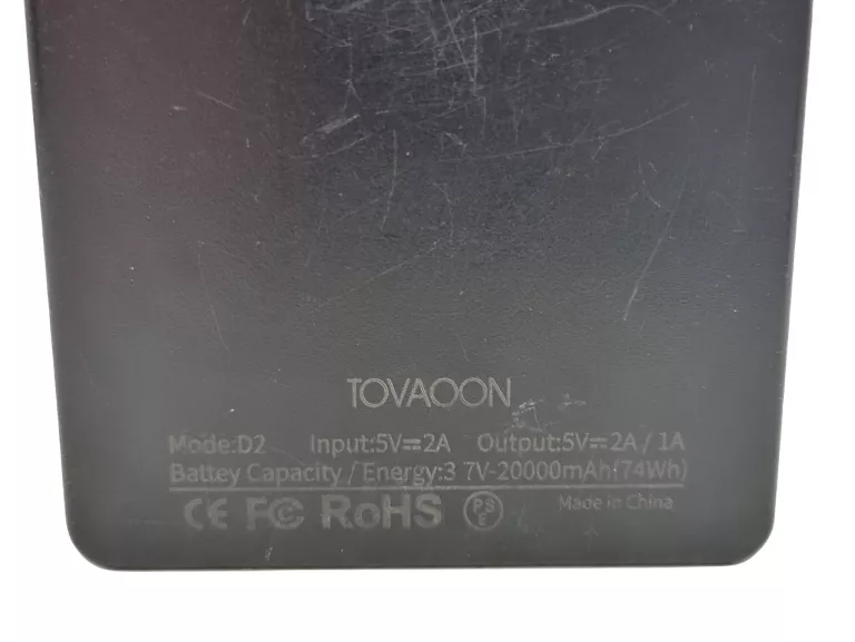 POWERBANK TOVAOON D2 20000MAH Z ŁADOWANIEM INDUKCYJNYM