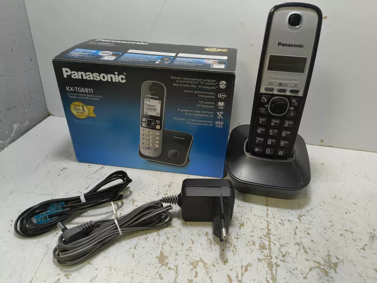 TELEFON BEZPRZEWODOWY STACJONARNY PANASONIC KX-TG6811