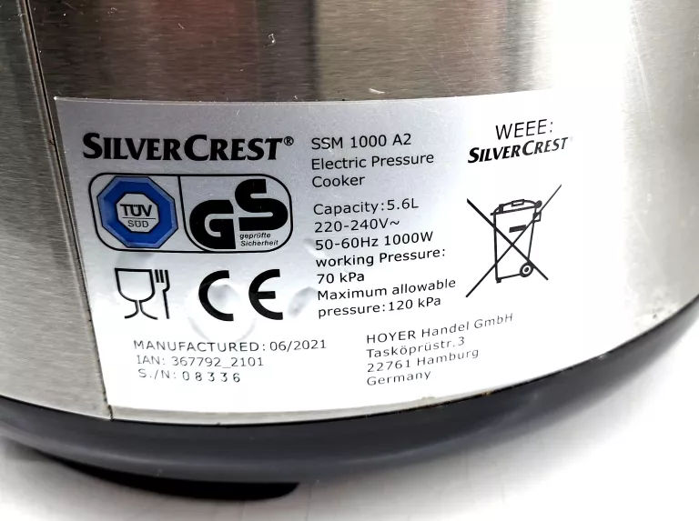 SZYBKOWAR WIELOFUNKCYJNY SILVERCREST SSM 1000 A2