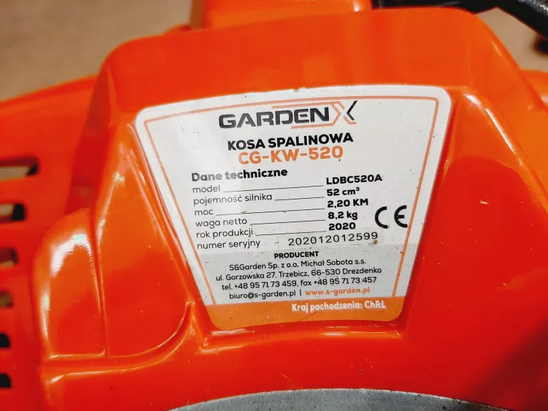 KOSA SPALINOWA GARDENX CG-KW-520