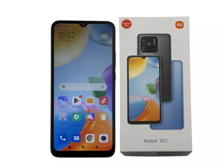 TELEFON XIAOMI REDMI 10C 4/64GB 6.71" NFC 5000 MAH DUAL SIM GRAFITOWY