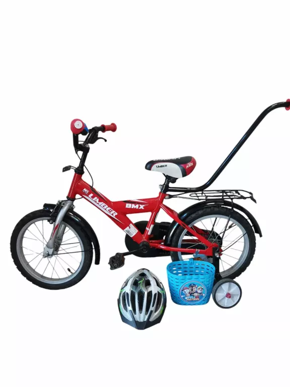 ROWEREK DZIECIECY FIRMOWY LIMBER BMX 16 CALI+ KÓŁKA+ PCHACZ + KASK !!