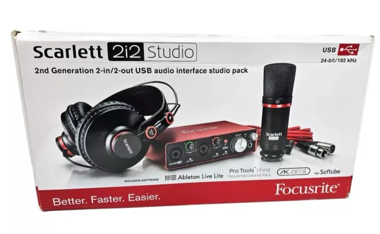 ZESTAW STUDYJNY FOCUSRITE SCARLET 2I2 STUDIO