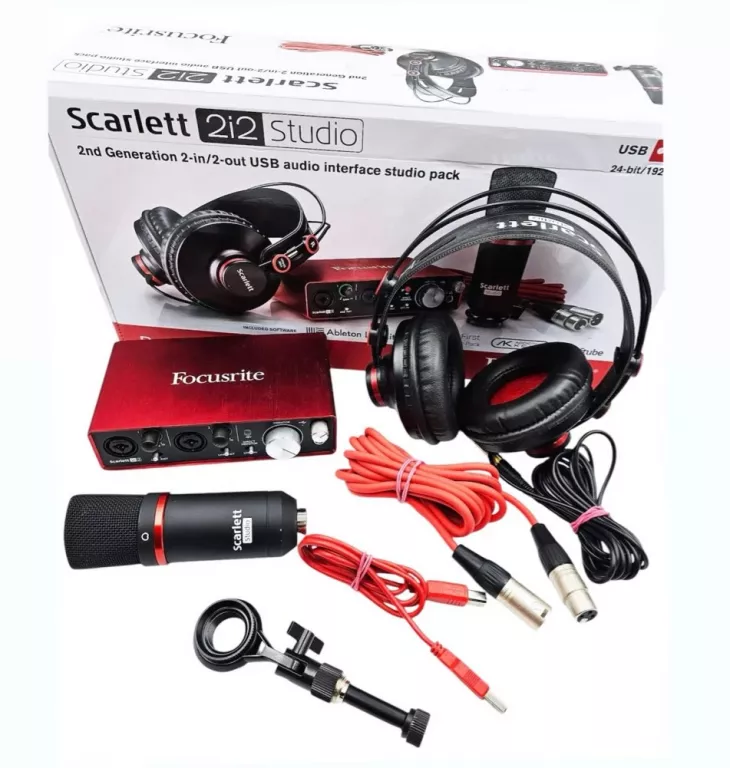 ZESTAW STUDYJNY FOCUSRITE SCARLET 2I2 STUDIO