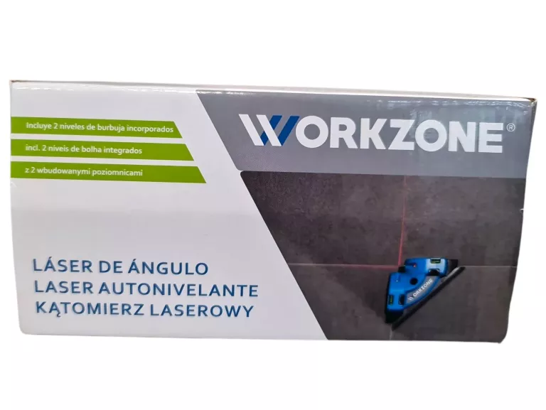 KĄTOMIERZ LASEROWY POZIOMICA LASEROWA KĄTOWA WORKZONE