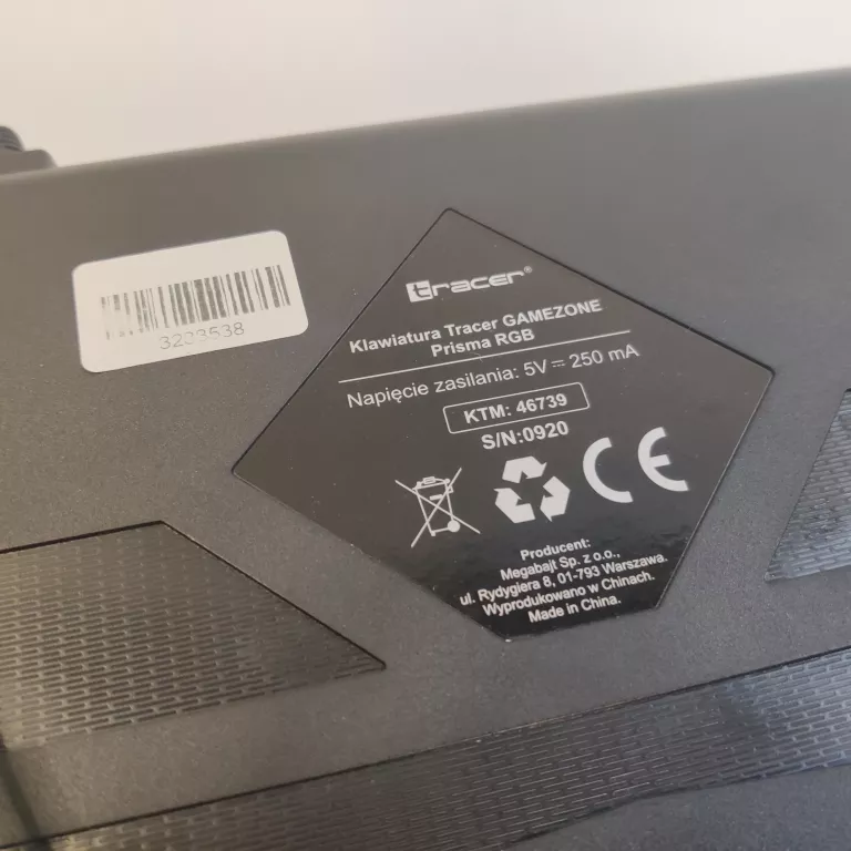 KLAWIATURA TRACER PRISMA RGB GAME ZONE