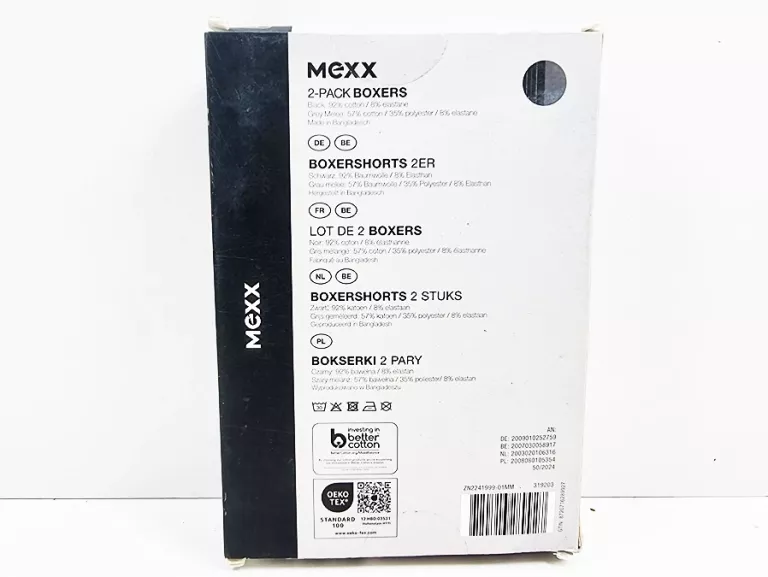 BOKSERKI MEXX 2-PACK ROZMIAR: L