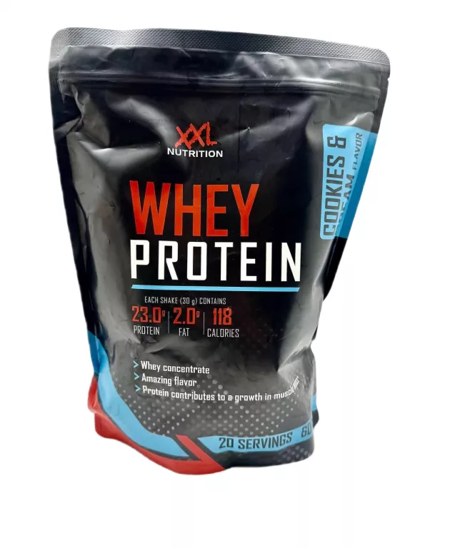 BIAŁKO SERWATKOWE W PROSZKU XXL NUTRITION COOKIES & CREAM 600 G