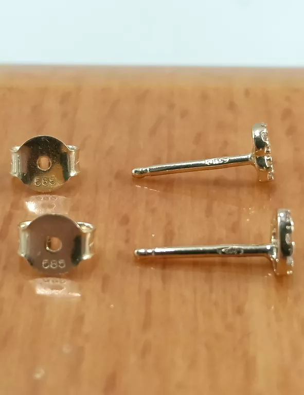 NIENOSZONE ZŁOTE KOCZYKI 0,73G P585