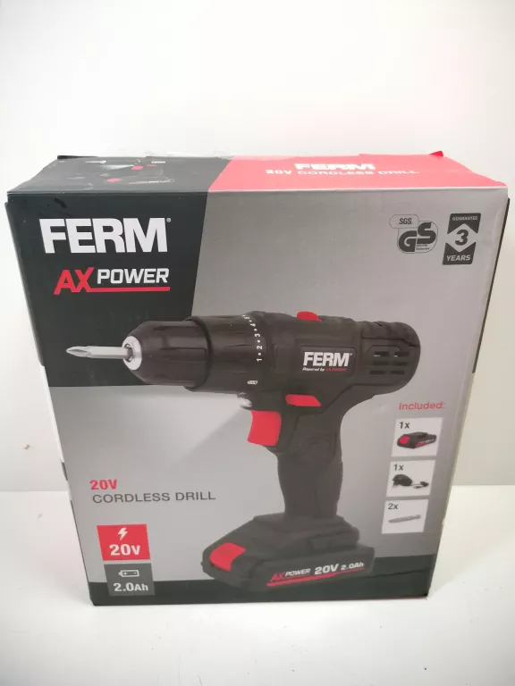 WKRĘTARKA FERM AX POWER 20V  CZARNA