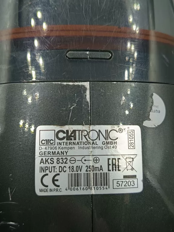 ODKURZACZ SAMOCHODOWY CLATRONIC AKS 832