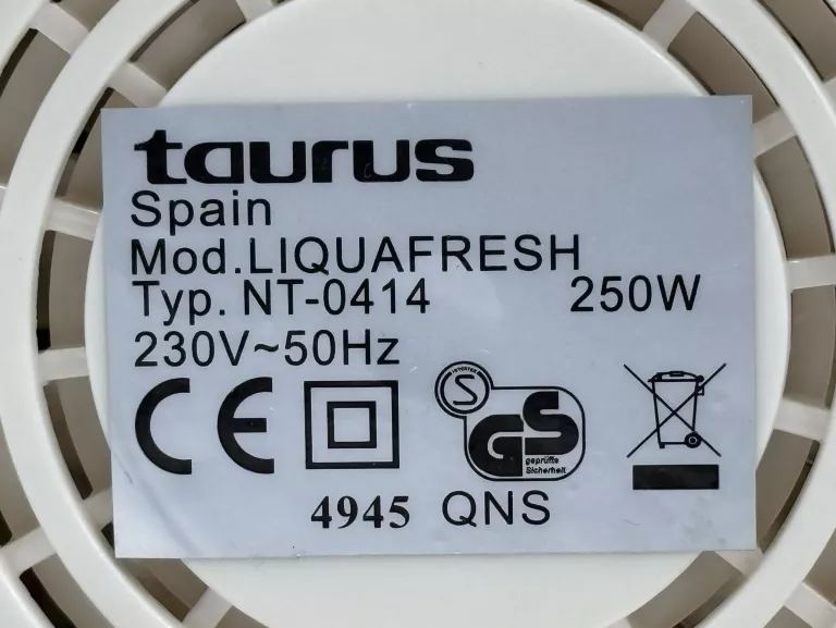 SOKOWIRÓWKA TAURUS LIQUAFRESH NT0414 250 W