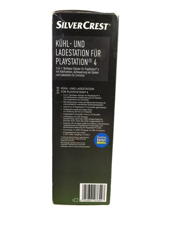SILVERCREST STACJA CHŁODZĄCA I ŁADUJĄCA DO PS4
