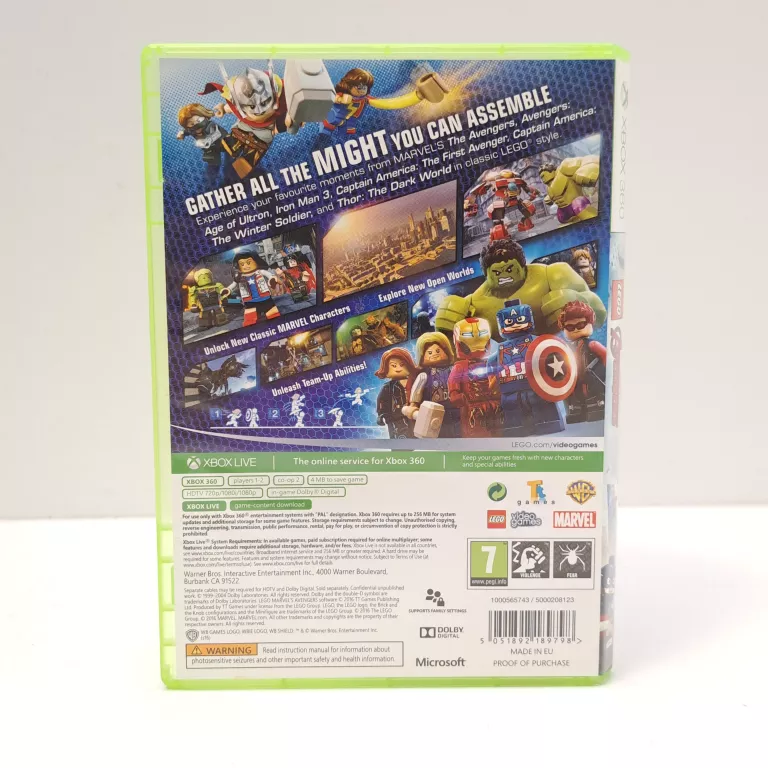 LEGO MARVEL AVENGERS XBOX 360