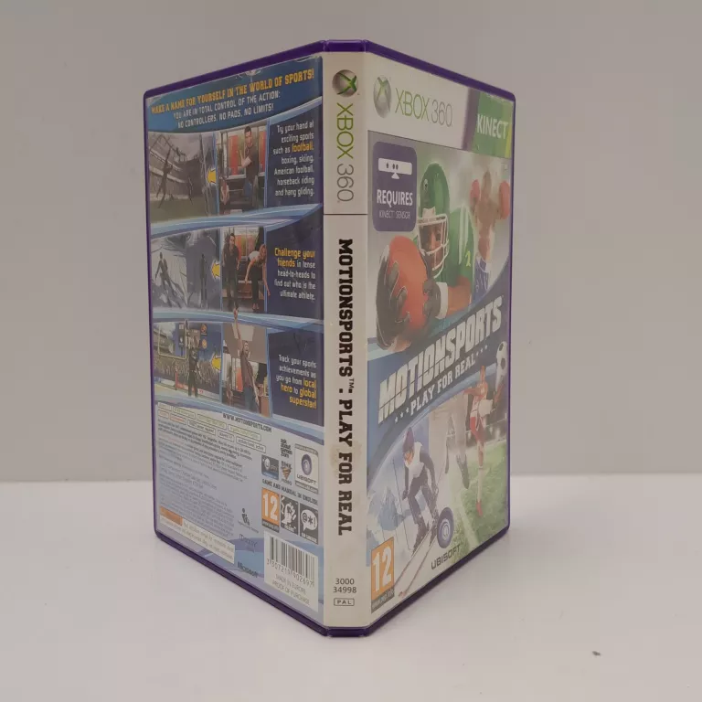MOTIONSPORTS PLAY FOR REAL XBOX 360