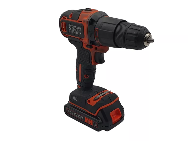 WKRĘTARKA BLACK DECKER BCD700S 18V + 2X AKKU 1,5 AH + GW 09.2026!