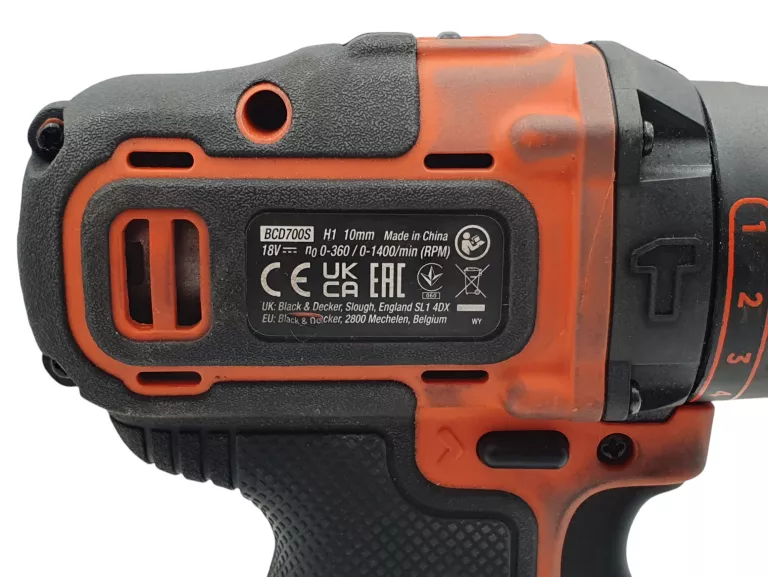 WKRĘTARKA BLACK DECKER BCD700S 18V + 2X AKKU 1,5 AH + GW 09.2026!