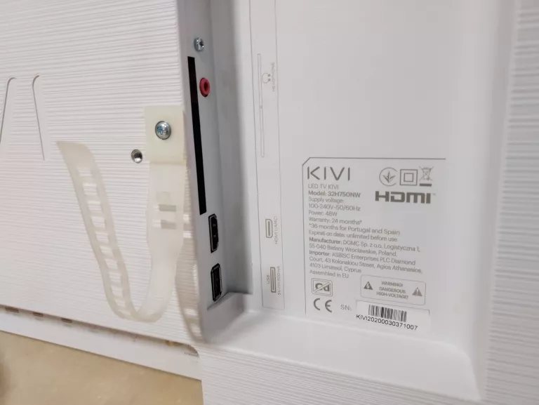 TELEWIZOR LED KIVI 32H750NW 32" HD READY ANDROID TV DVB-T2 BIAŁY