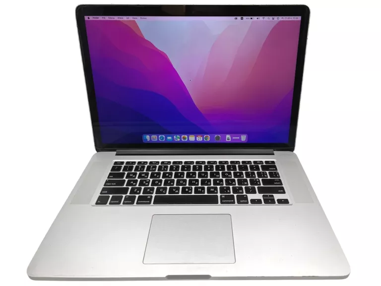 LAPTOP APPLE MACBOOK PRO A1398 15,4" INTEL CORE I7 16/256GB SSD 1619 CYKLI