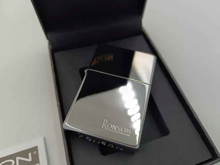 ZAPALNICZKA RONSON CHROME POLISHED BENZYNOWA