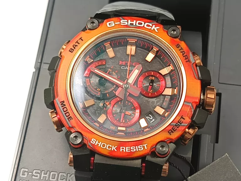 ZEGAREK CASIO G-SHOCK MTG-B3000FR-1AER FLARE RED LIMITED EDITION KOMPLET