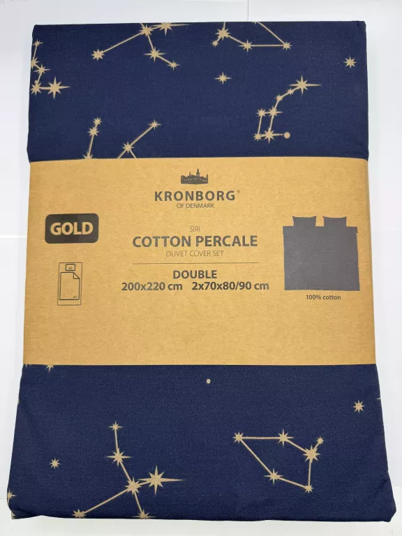 POŚCIEL KRONBORG COTTON PERCALE DOUBLE 200X220 CM