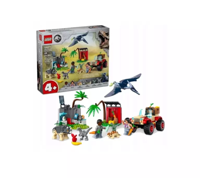 LEGO JURASSIC 76963 CENTRUM RATUNKOWE DLA MAŁYCH DINOZAURÓW
