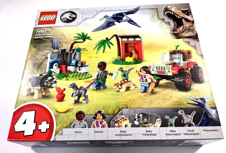 LEGO JURASSIC WORLD 76963 CENTRUM RATOWANIA MAŁYCH DINOZAURÓW