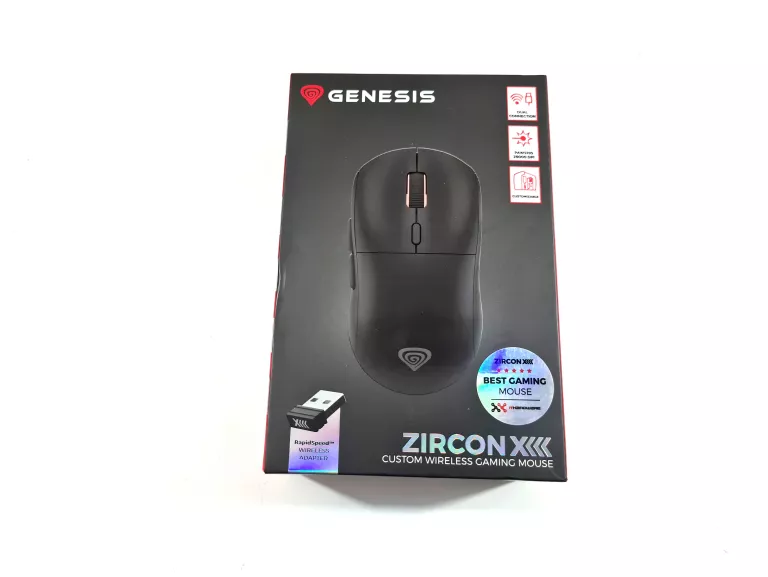 MYSZKA GAMINGOWA GENESIS ZIRCON XIII BEZPRZEWODOWA 26000DPI CUSTOM CZARNA