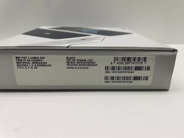 TELEFON NOKIA LUMIA 550 KOMPLET IMEI: 355132070115367