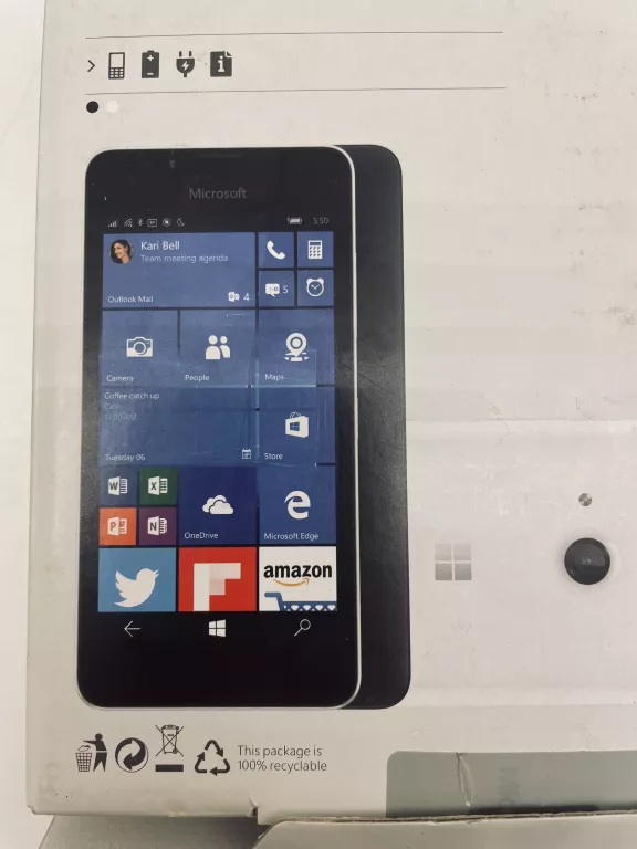 TELEFON NOKIA LUMIA 550 KOMPLET IMEI: 355132070115367
