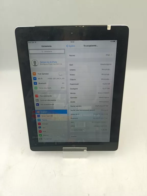TABLET APPLE IPAD 4-GEN MD522KS/A