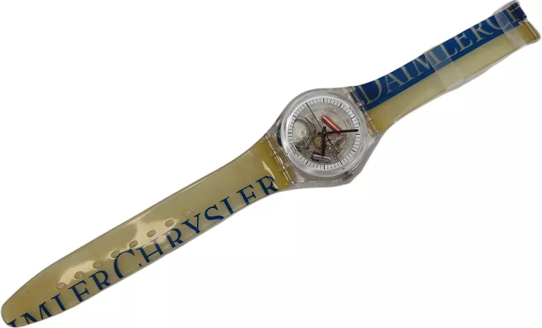 PRZEZROCZYSTY ZEGAREK SWATCH QUARTZ MECHANIZM KWARCOWY