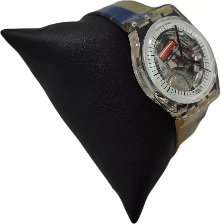 PRZEZROCZYSTY ZEGAREK SWATCH QUARTZ MECHANIZM KWARCOWY