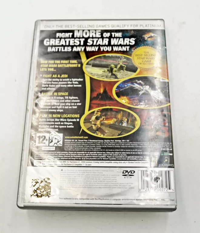 GRA PS2 STAR WARS BATTLEFRONT II EDYCJA PLATYNOWA