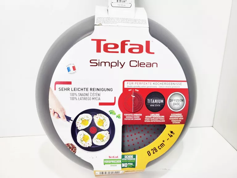PATELNIA TEFAL SIMPLY CLEAN 28 CM TYTANOWA
