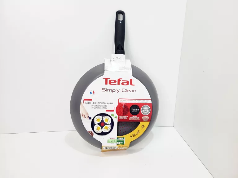 PATELNIA TEFAL SIMPLY CLEAN 28 CM TYTANOWA