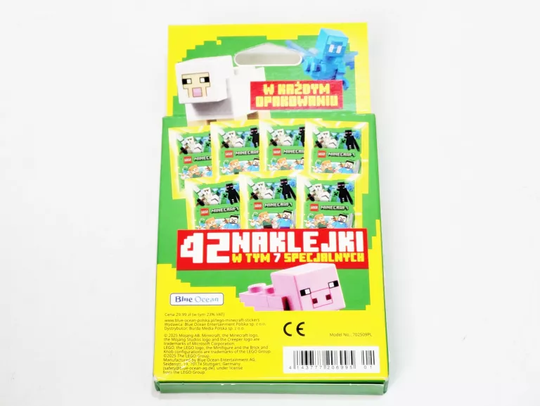 LEGO MINECRAFT NAKLEJKI