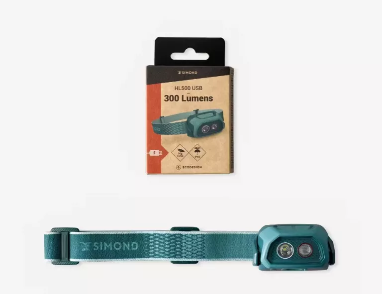 LAMPKA CZOŁÓWKA TREKKINGOWA FORCLAZ HL500 USB V3 - 300 LUMENÓW