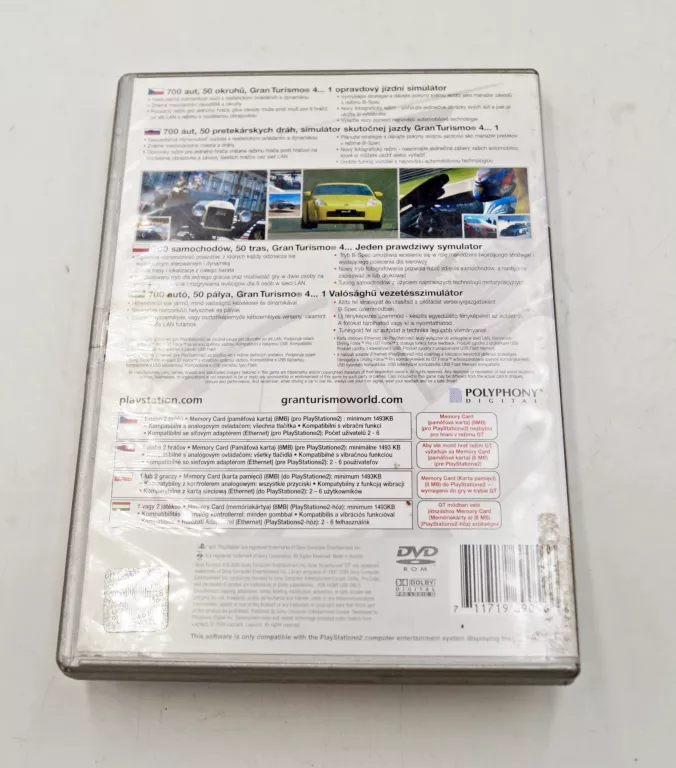 PS2 GRAN TURSIMO 4 THE REAL DRIVING SIMULATOR PLATYNA POLSKA DYSTRYBUCJA