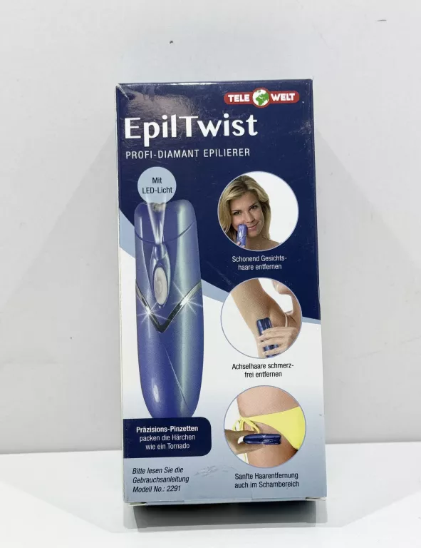 PRECYZYJNY DEPILATOR DIAMENTOWY RELAXVITAL EPIL TWIST LED