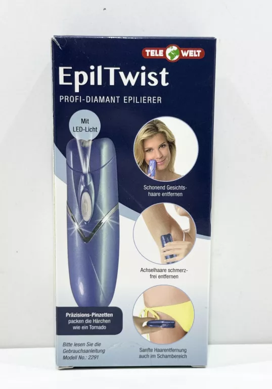 PRECYZYJNY DEPILATOR DIAMENTOWY RELAXVITAL EPIL TWIST LED
